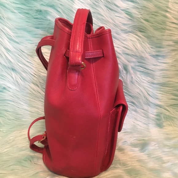 Vintage Coach Red Handle Sling Backpack main image 4